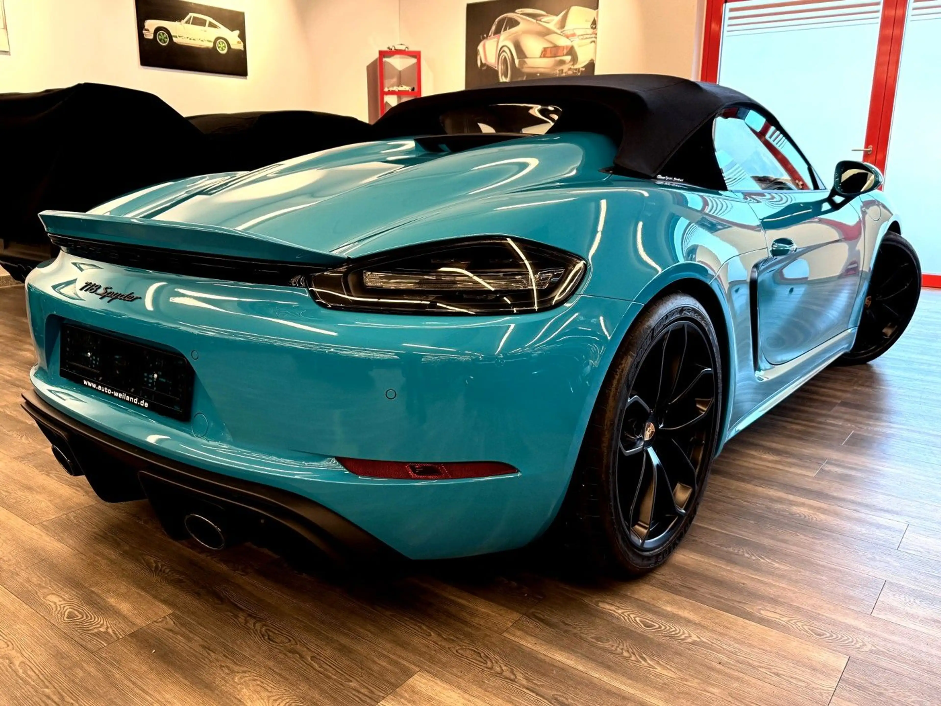 Porsche Boxster 718 Spyder 1.Hand Sportsitze Miami Blau — photo 5