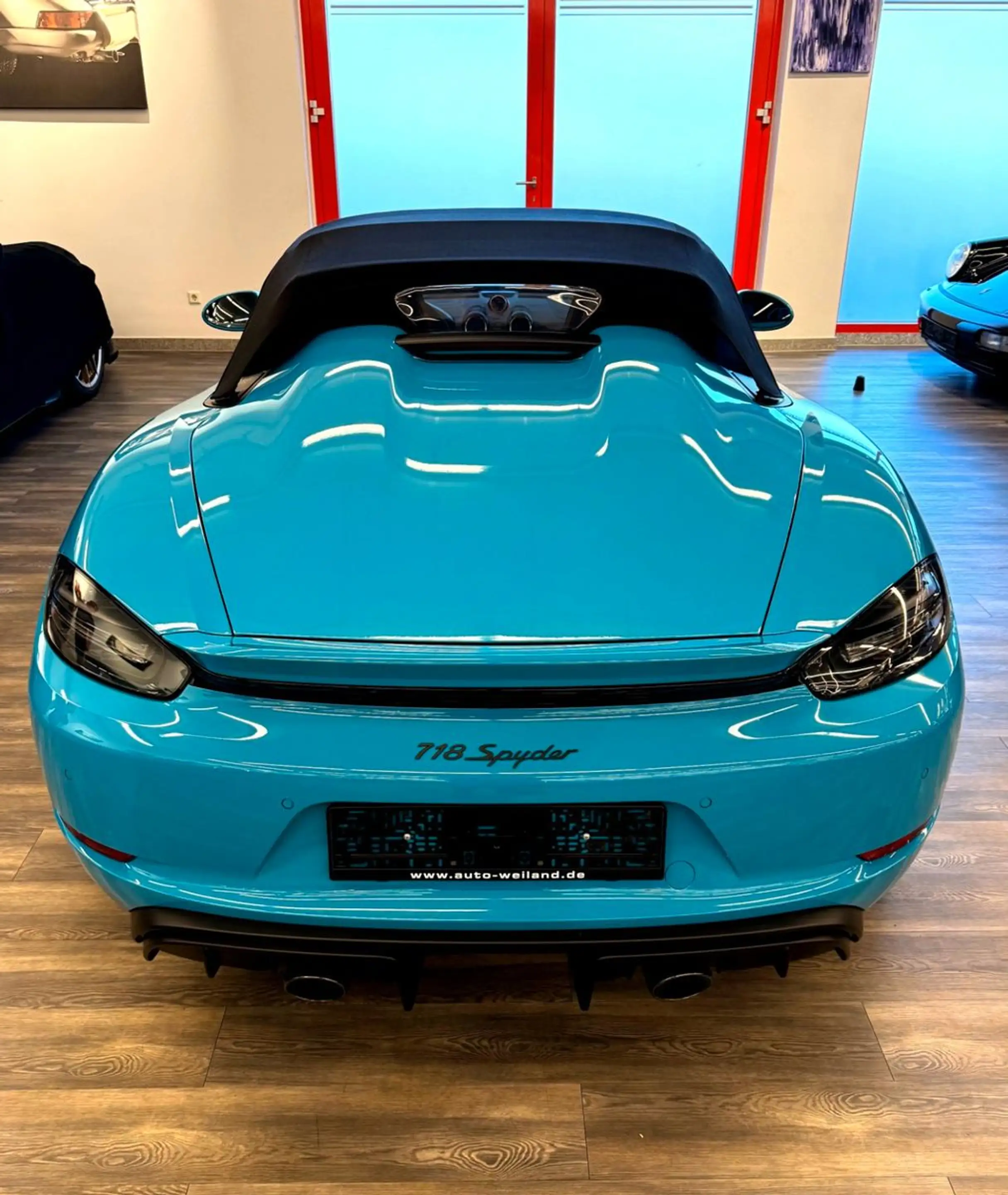 Porsche Boxster 718 Spyder 1.Hand Sportsitze Miami Blau — photo 11