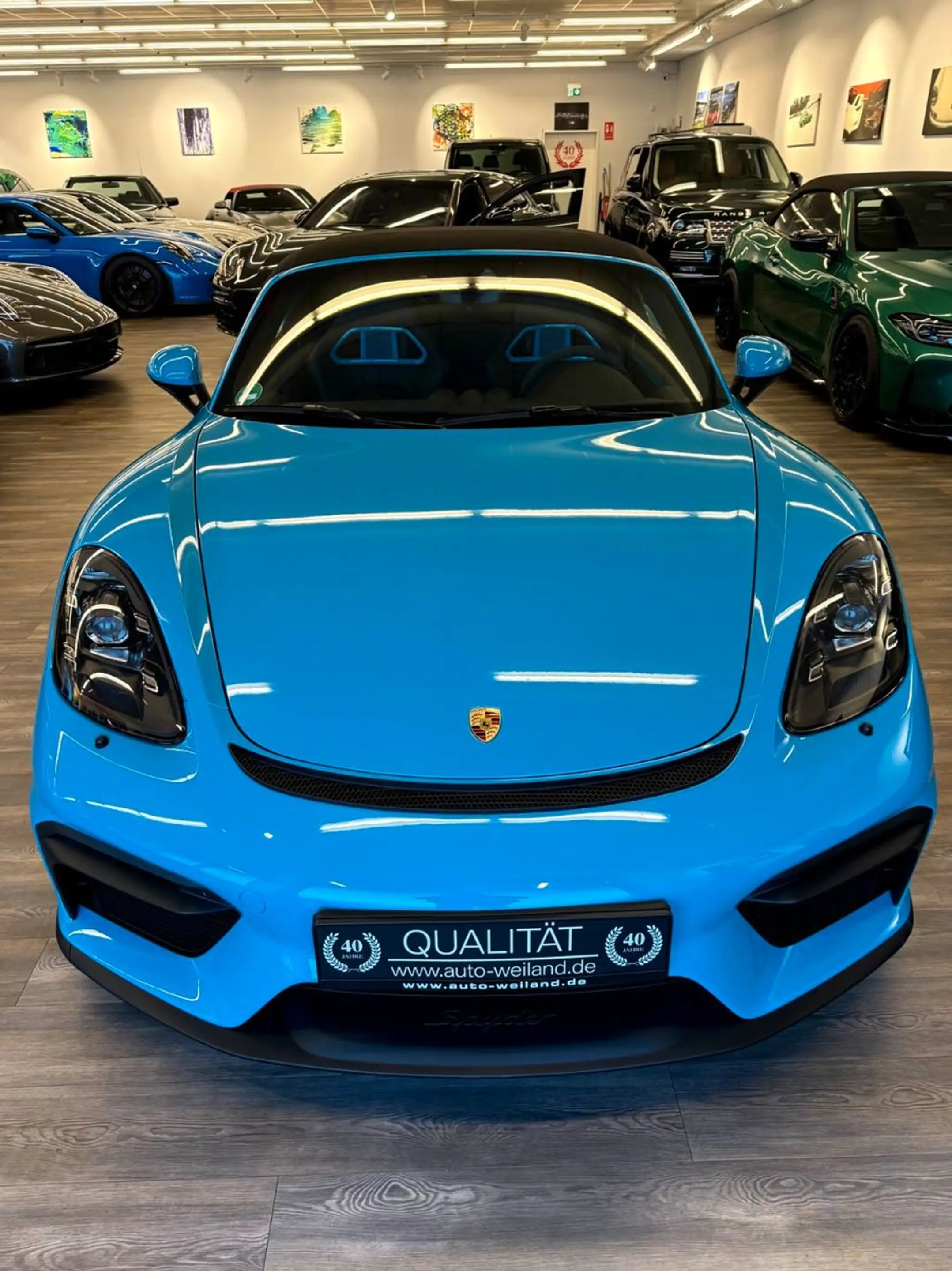 Porsche Boxster 718 Spyder 1.Hand Sportsitze Miami Blau — photo 10