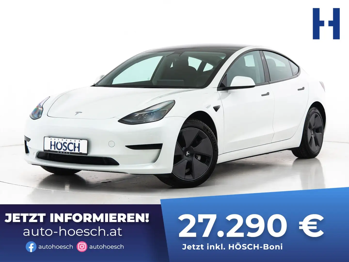 Tesla Model 3 Standard Plus PANO LEDER ASSISTENZ Weiß - 1