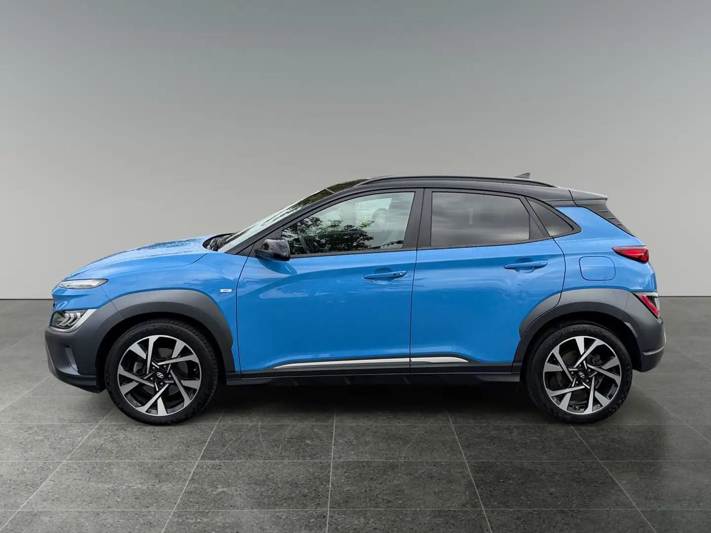 Hyundai KONA Kona 1,6 CRDi 48V 4WD Prestige Line DCT Aut. Blau - 2