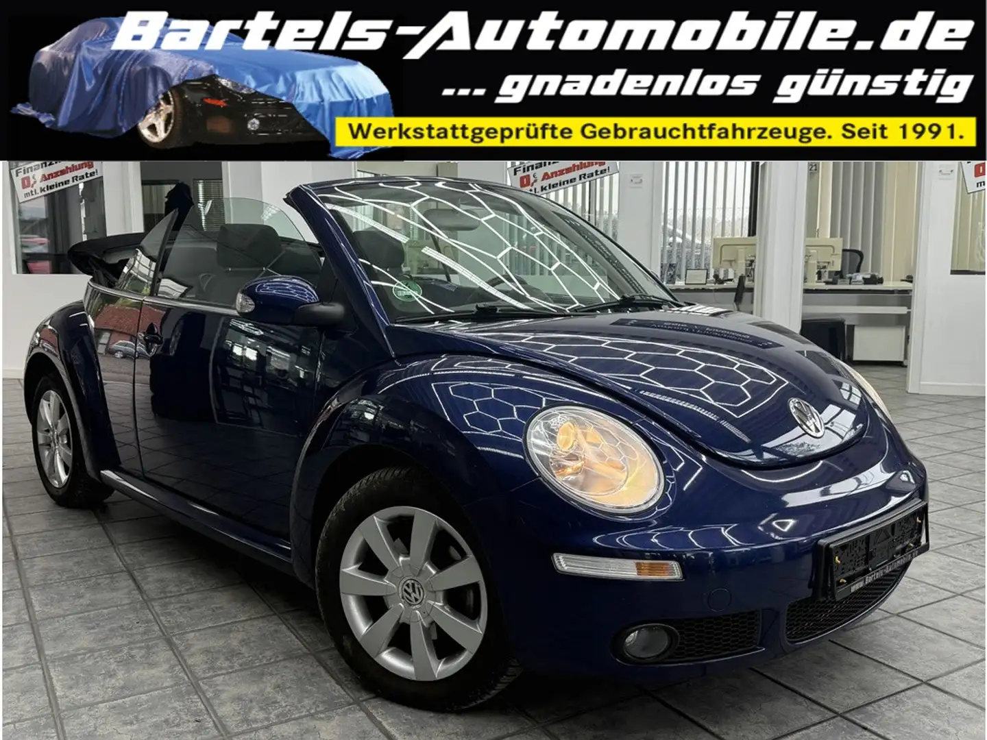 Volkswagen New Beetle Cabrio 1.9 TDI, Klima, Sitzheizung Blau - 1