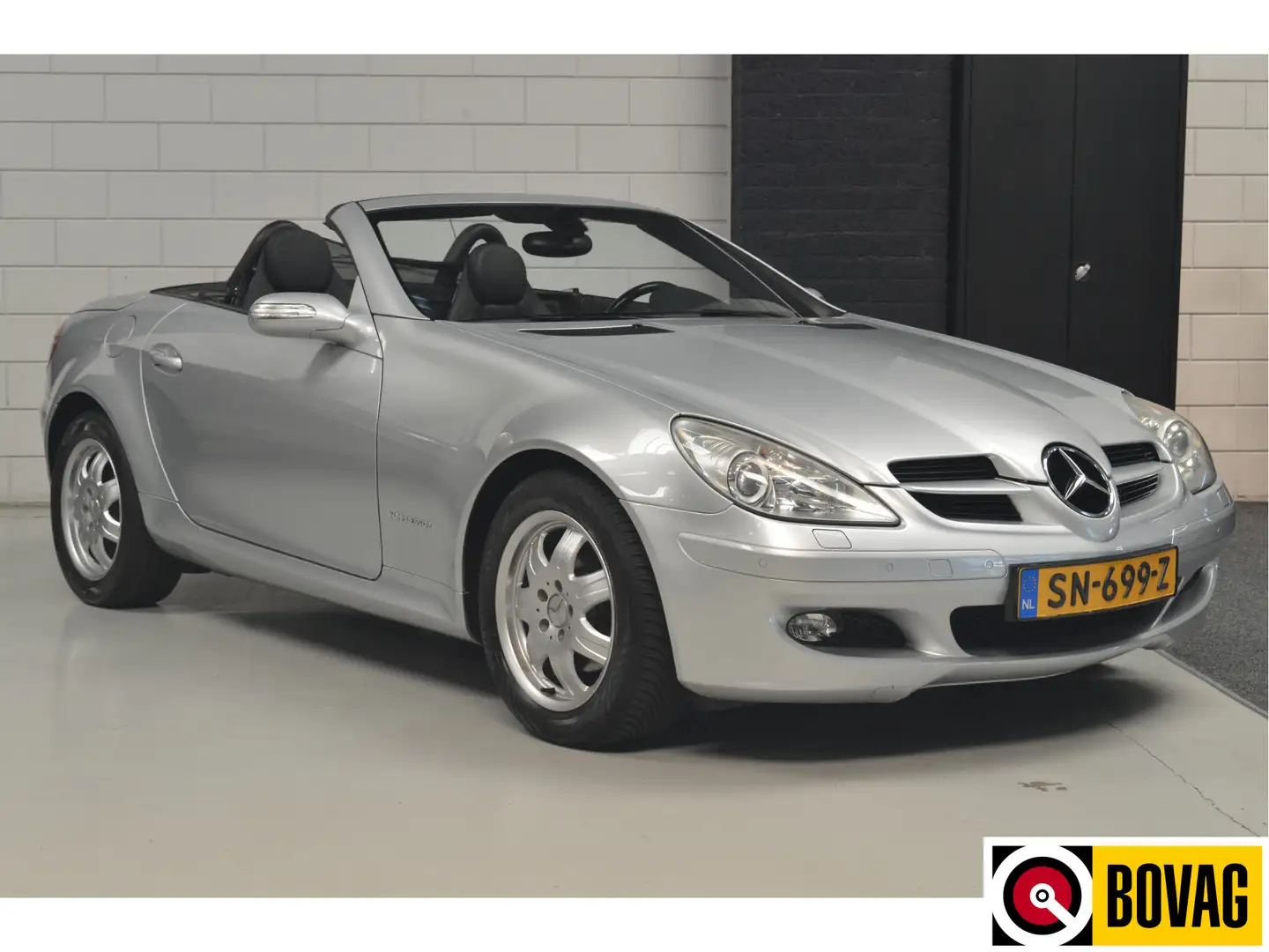 Mercedes-Benz SLK 200 K. // 140.000 km // LEDER // STOELVERWARMING // CL Grijs - 1