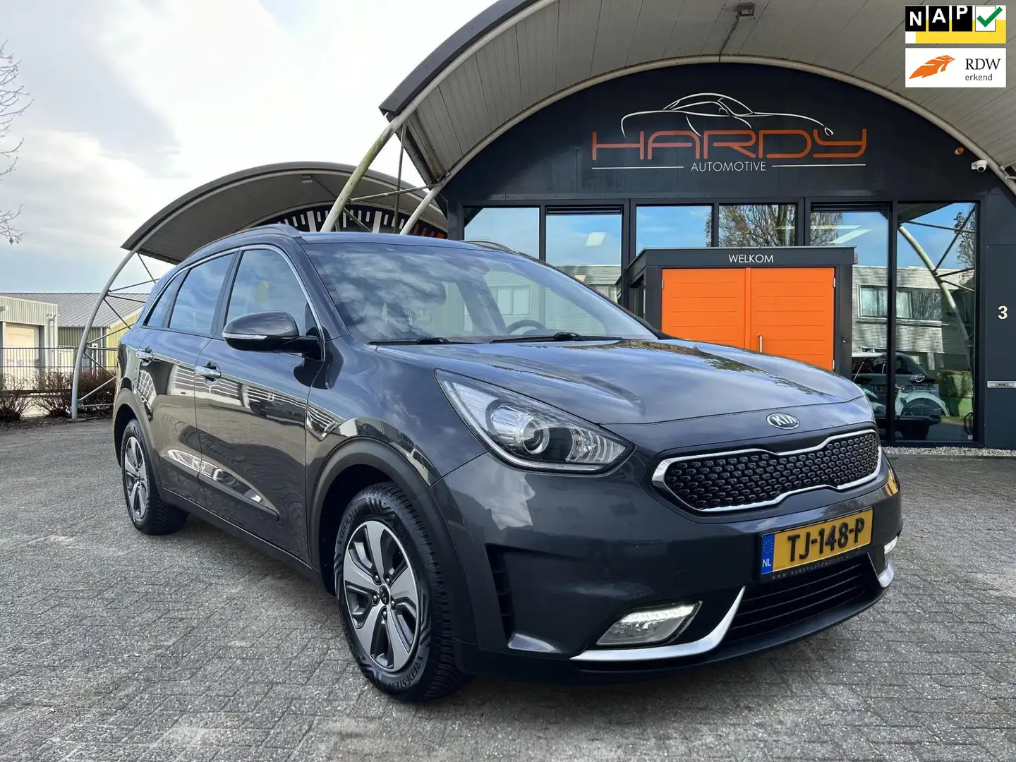 Kia Niro 1.6 GDi Hybrid DynamicLine 100% Dealer Onderhouden Gris - 1