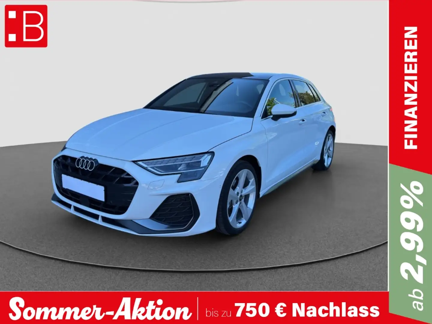 Audi A3 Sportback 35 TDI S line MATRIX SONOS PANO KAM Weiß - 1