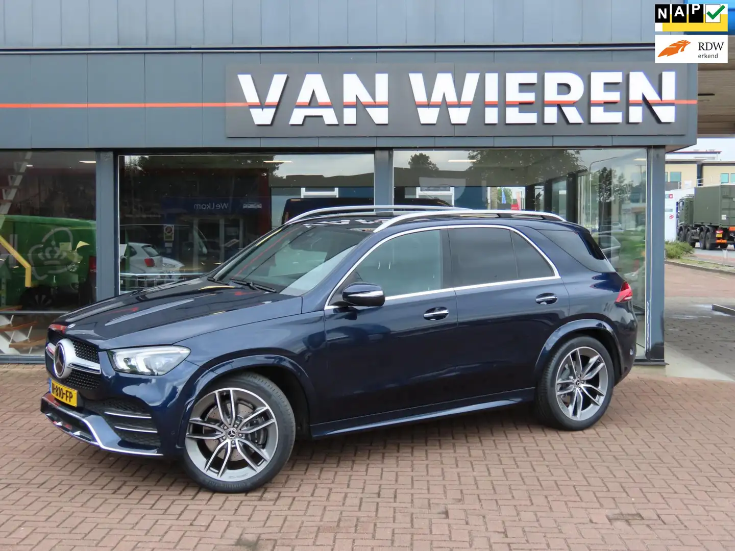 Mercedes-Benz GLE 300 d 4MATIC Premium Plus AMG Org.NL Lage KM Vol! Albastru - 1