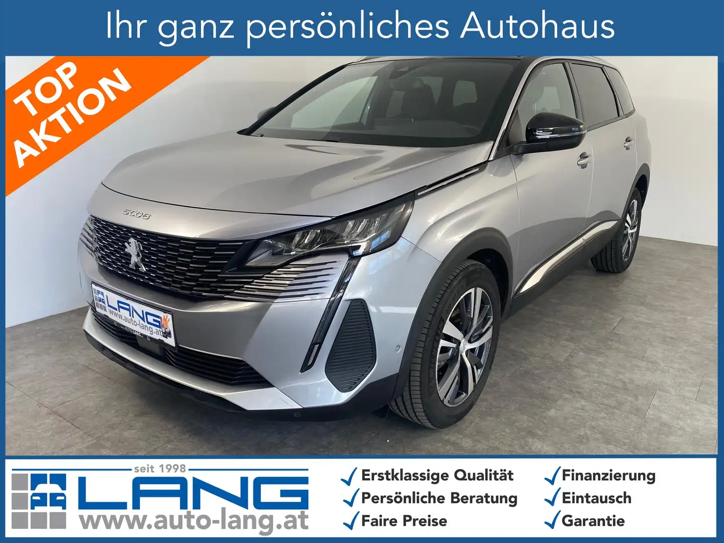 Peugeot 5008 1.2 PureTech 130 Allure Pack 7 SITZE*LED*NAVI 9... Grau - 1
