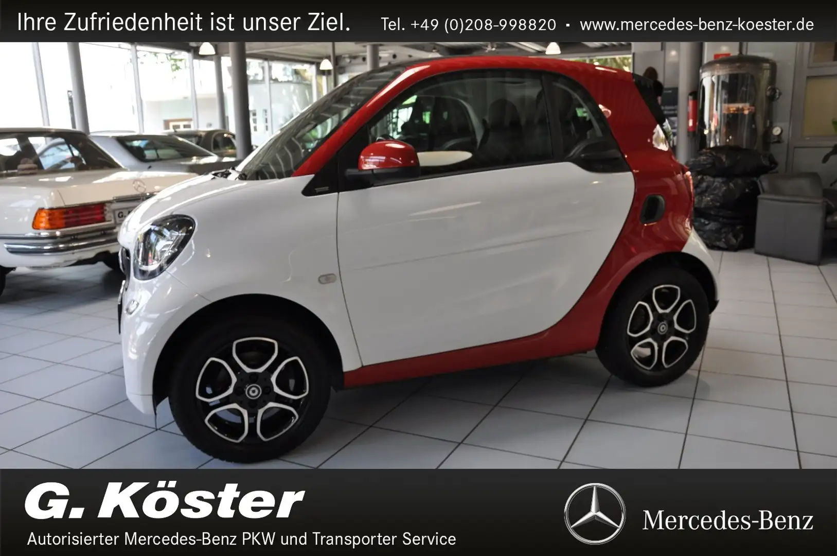 smart forTwo fortwo coupe passion (52kW) Pano.-Dach/Klima/BC Bianco - 1