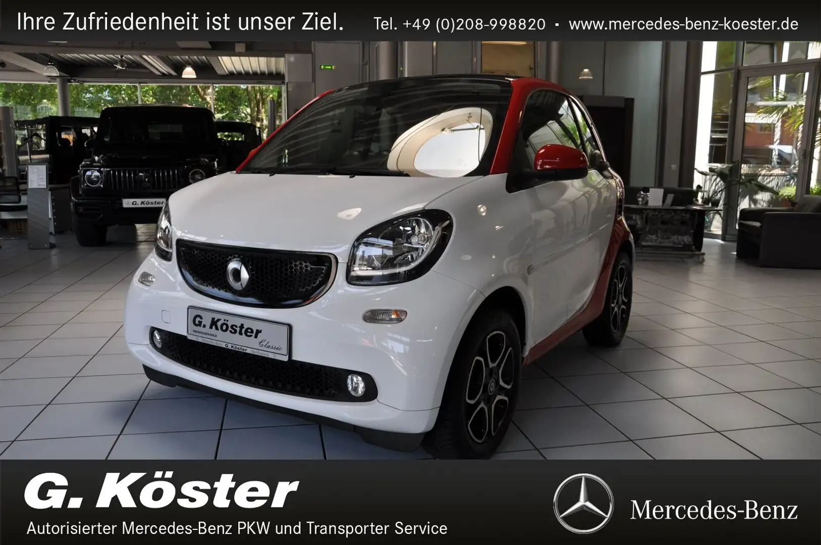 smart forTwo fortwo coupe passion (52kW) Pano.-Dach/Klima/BC Bianco - 2