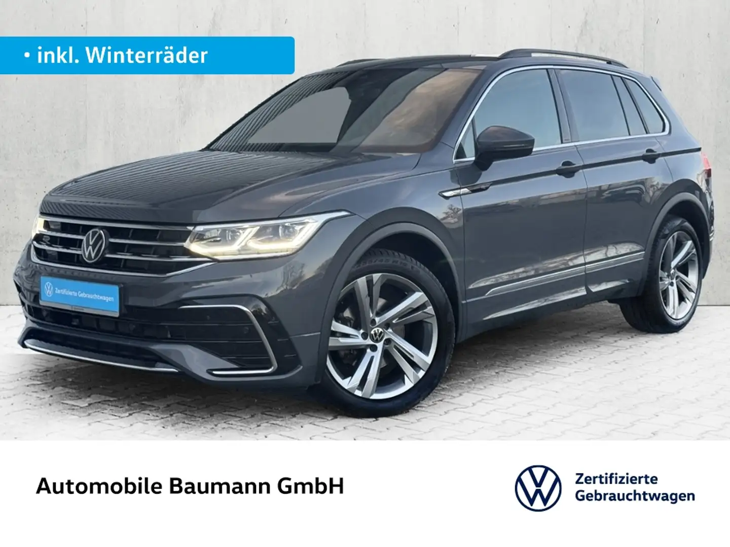 Volkswagen Tiguan 2.0 TDI R-LINE *AHK*STDHZG*MATRIX* Grau - 1