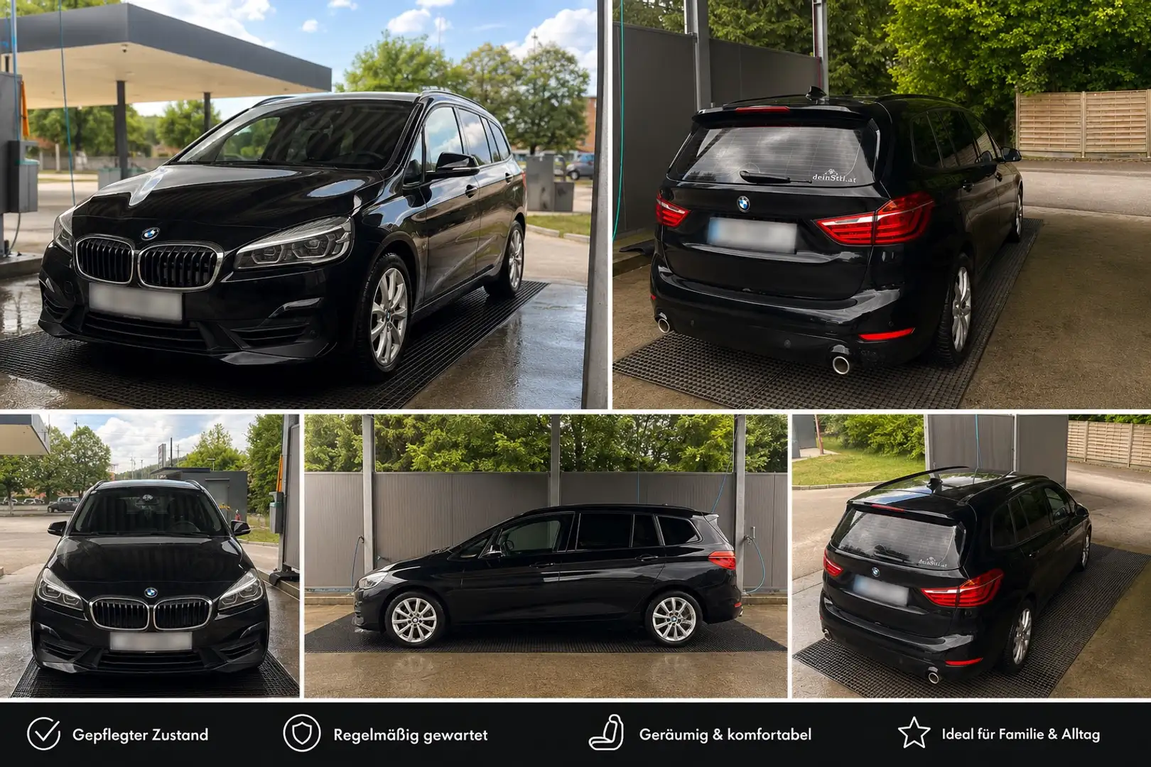 BMW 218 BMW 218d Active Tourer Advantage Line Schwarz - 1