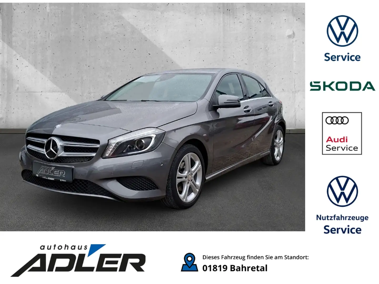 Mercedes-Benz A 180 CDI AHK-klappbar Navi Memory Sitze Bi-Xenon Kurven Grijs - 1