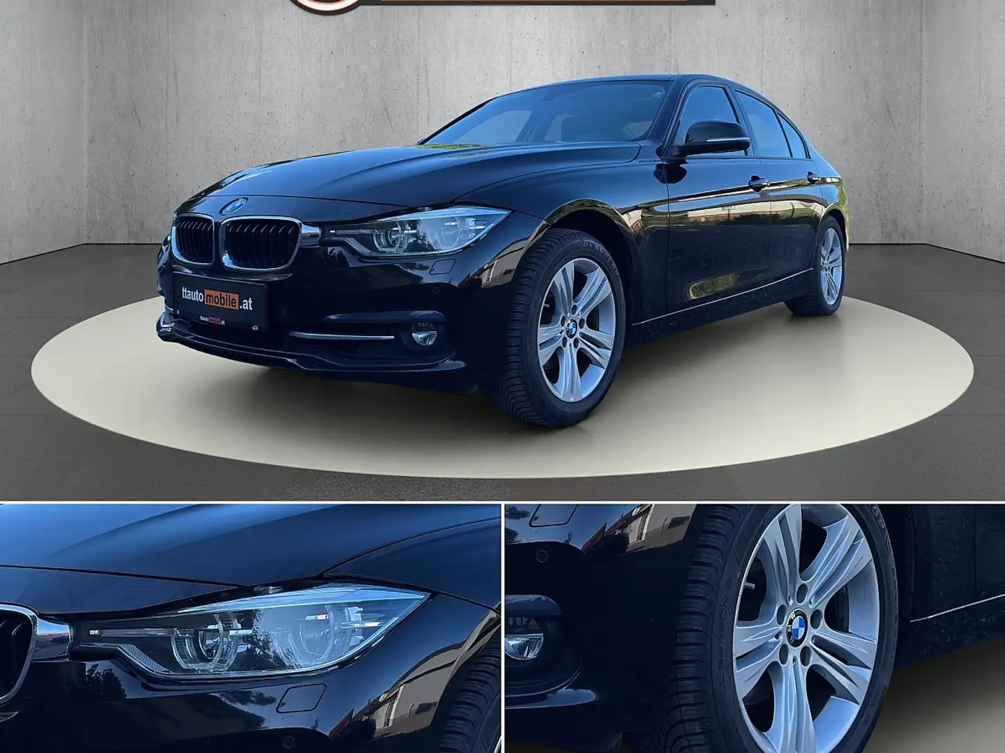 BMW 318 i Sport Line Aut. Zwart - 2
