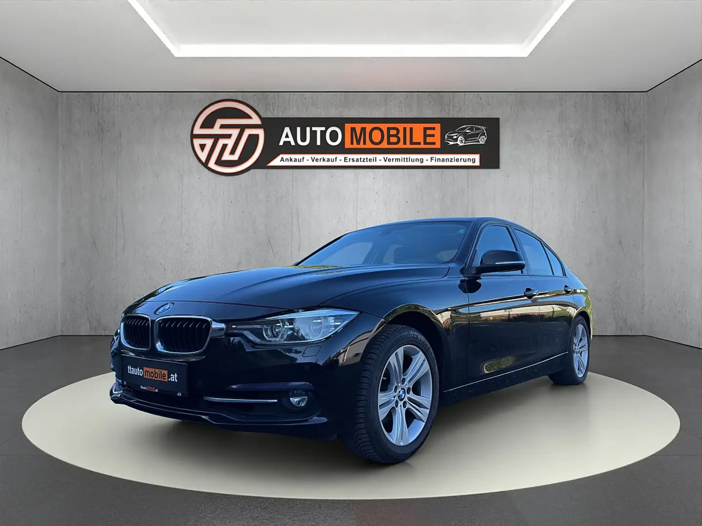 BMW 318 i Sport Line Aut. Zwart - 1
