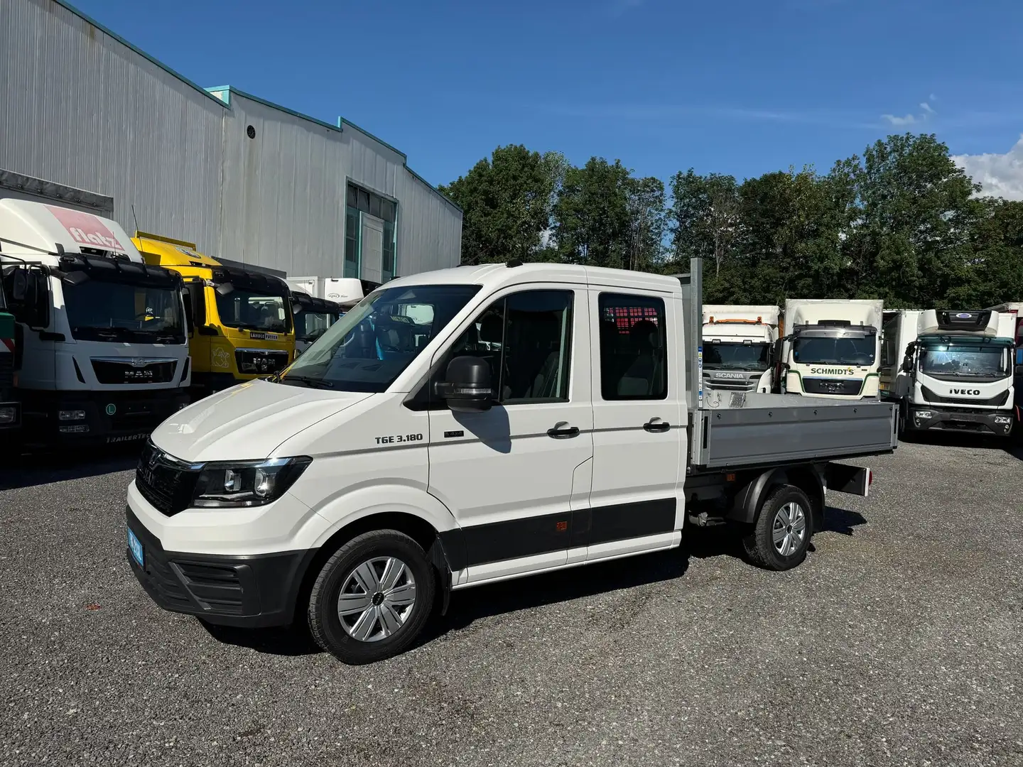 MAN TGE 3.180 Doka+Pritsche Allrad 4x4 Klima Kamera Wit - 1