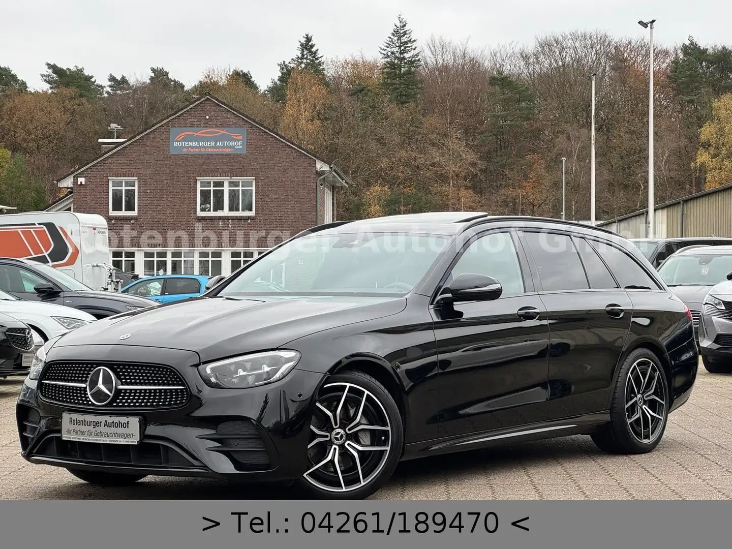 Mercedes-Benz E 220 D*T*9G-TRONIC*AMG-LINE*S-DACH*KAMERA*1.HAND Negro - 1