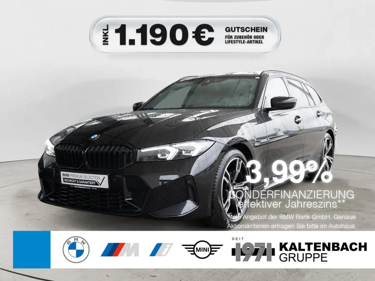 BMW 318 i Touring M-Sport PANO AHK LED NAVI KLIMA Nero - 1