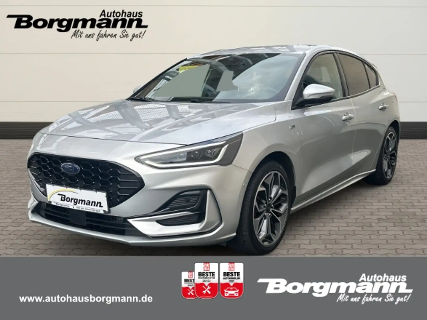 Ford Focus ST-Line X Parkpiloten vorne &hinten Rückfahrkamer Silber - 1