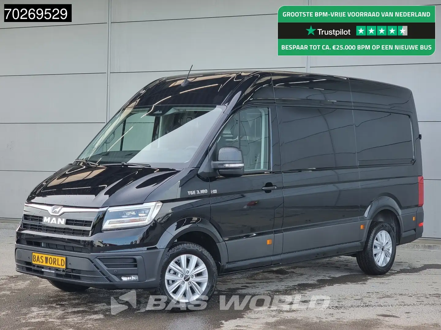 MAN TGE 3.180 Automaat 2025 model Facelift L3H3 Navi CarPl Negru - 1