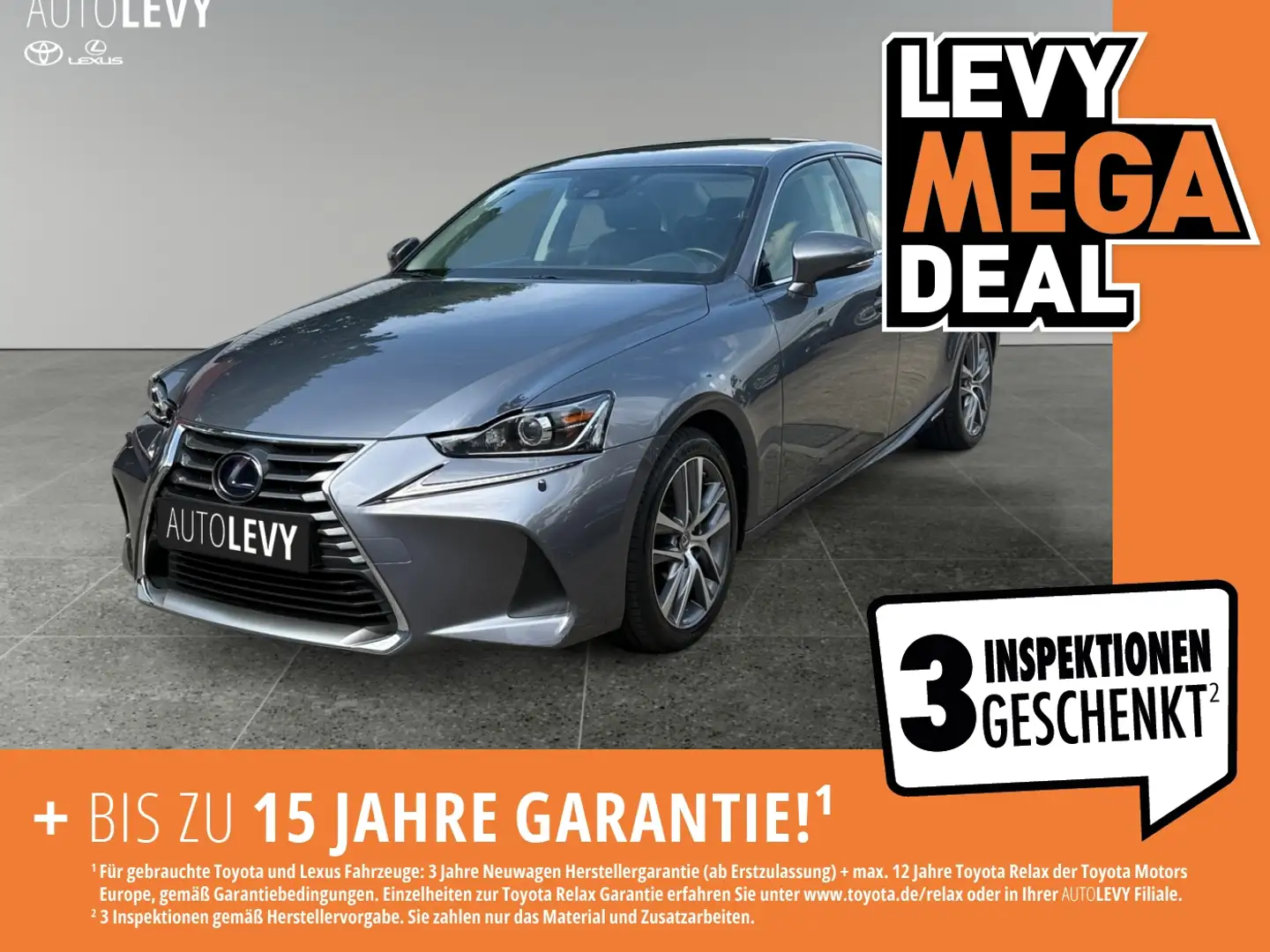 Lexus IS 300 h Hybrid Executive *KAMERA*LED*PDC*DAB* Gri - 1