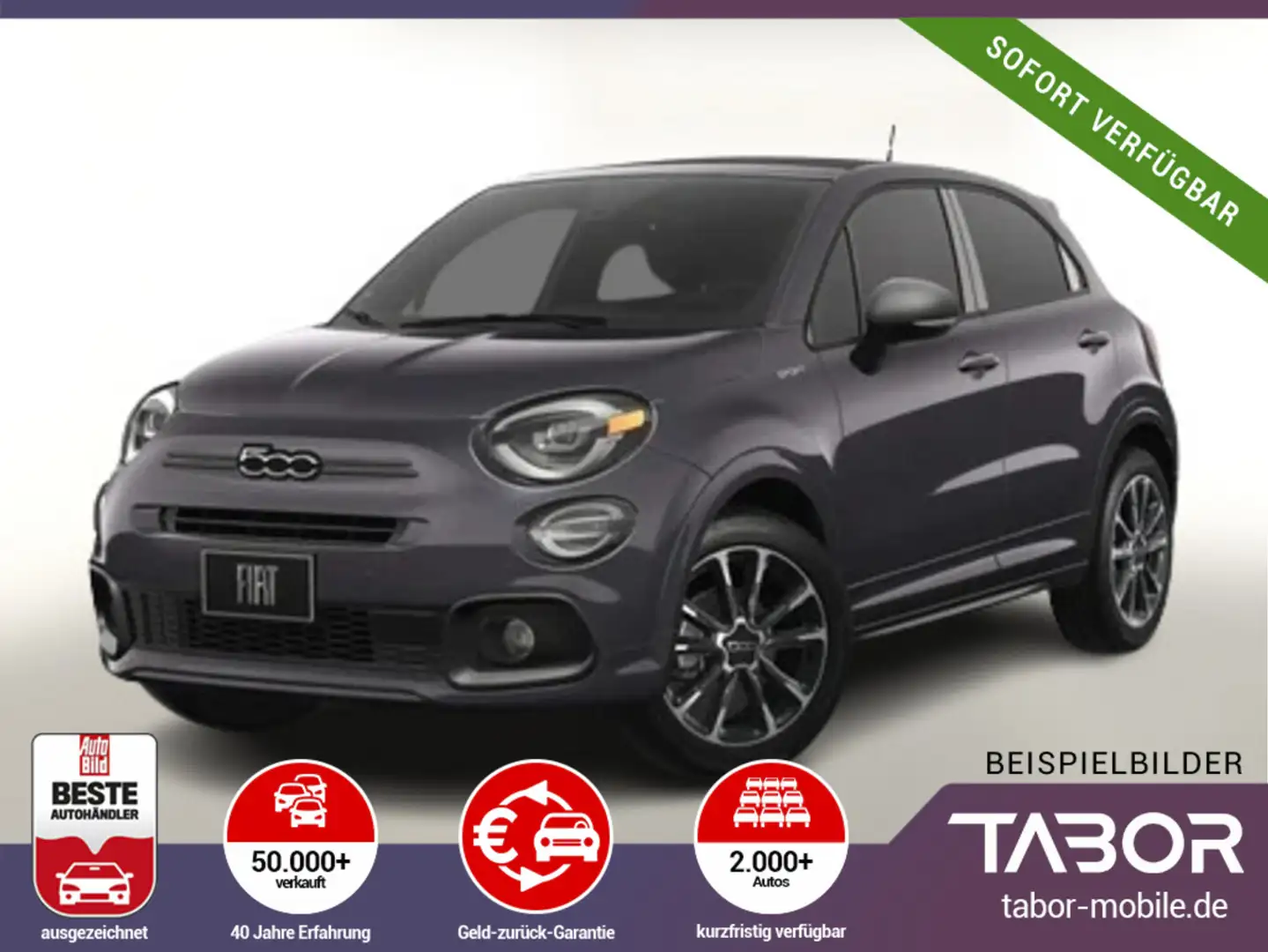 Fiat 500X 1.5 MHEV 130 DCT7 LED PrivG KomfortP Kam Gris - 1