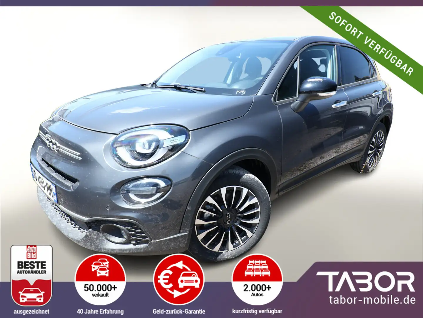 Fiat 500X 1.5 MHEV 130 DCT7 LED PrivG KomfortP Kam Grau - 1