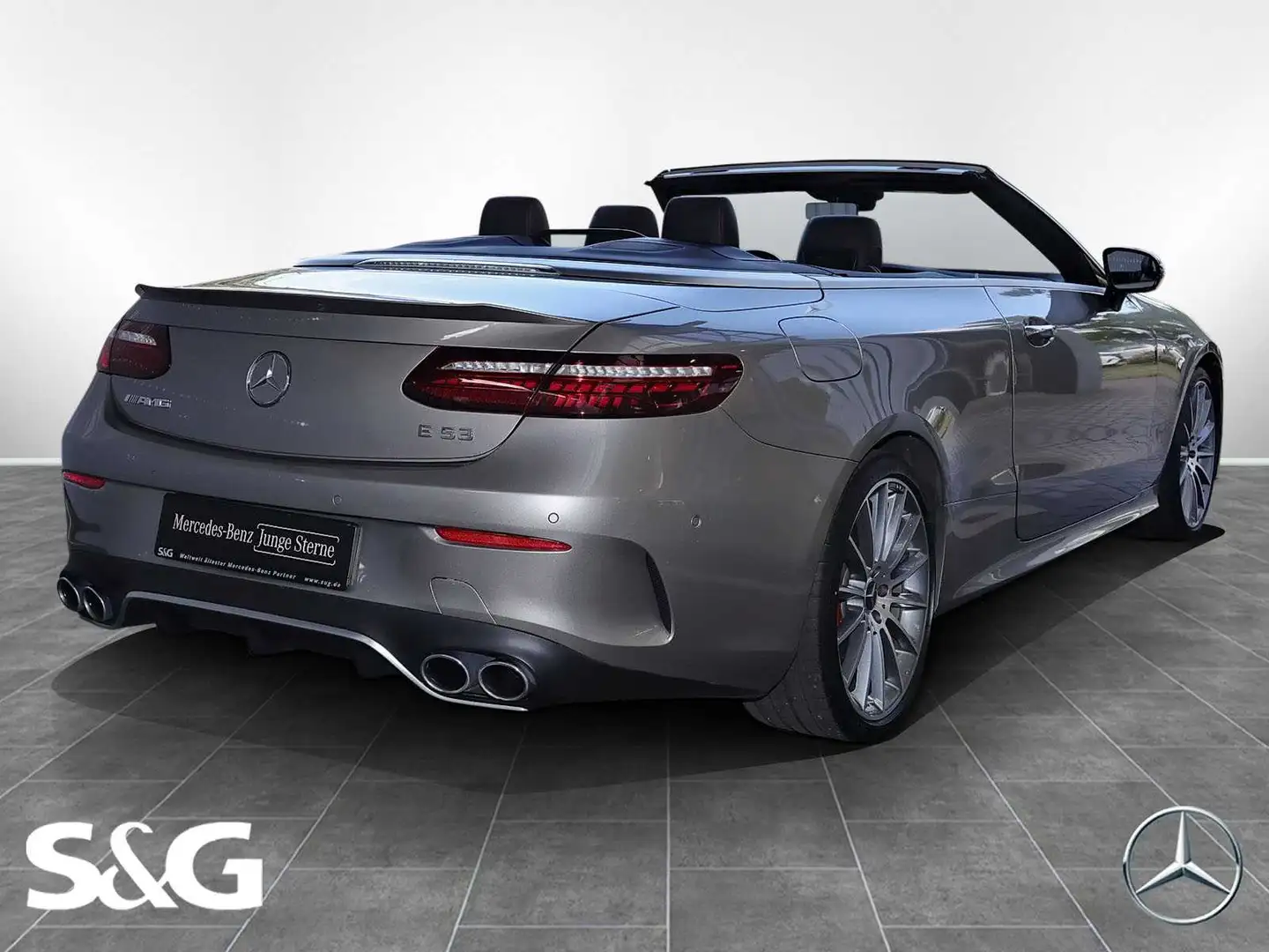 Mercedes-Benz E 53 AMG 4MATIC+ Cabriolet 360°+DISTRONIC+MEMORY Srebrny - 2