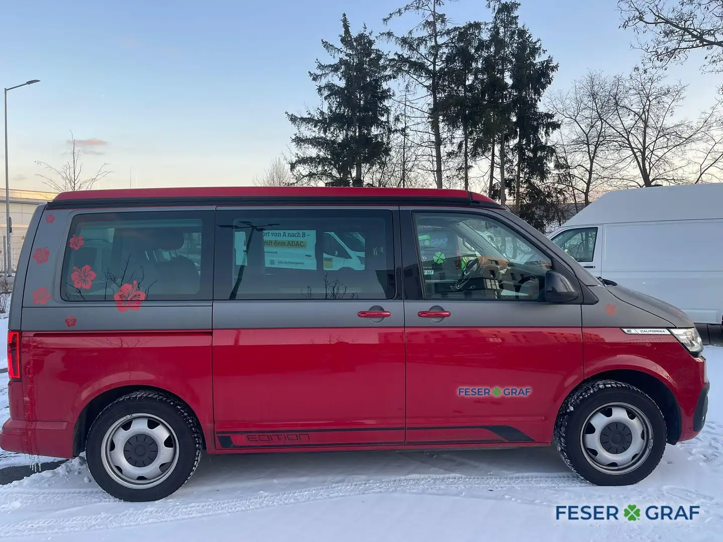 Volkswagen T6.1 California 6.1 Beach Camper Edition 2.0 TDI Klima Navi Rojo - 2