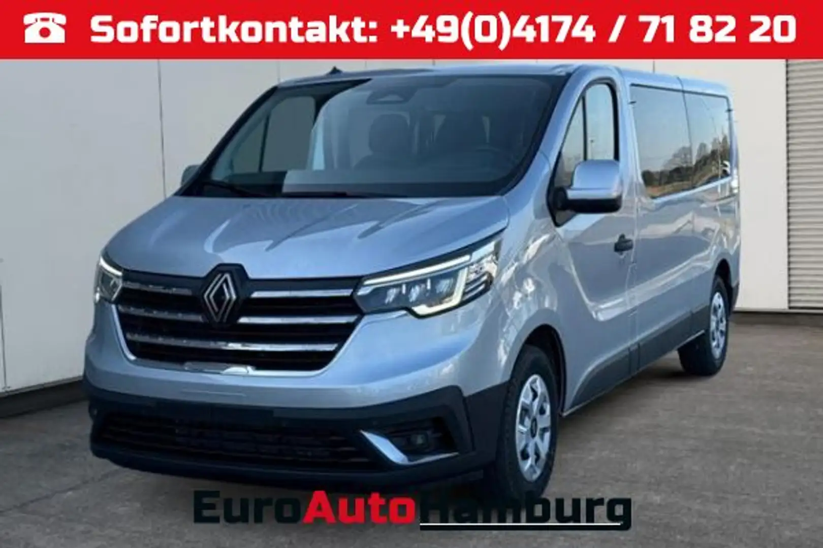 Renault Trafic L2H1 Equilibre 9 SITZE+AHK+KAMERA+PDC+... Gris - 1