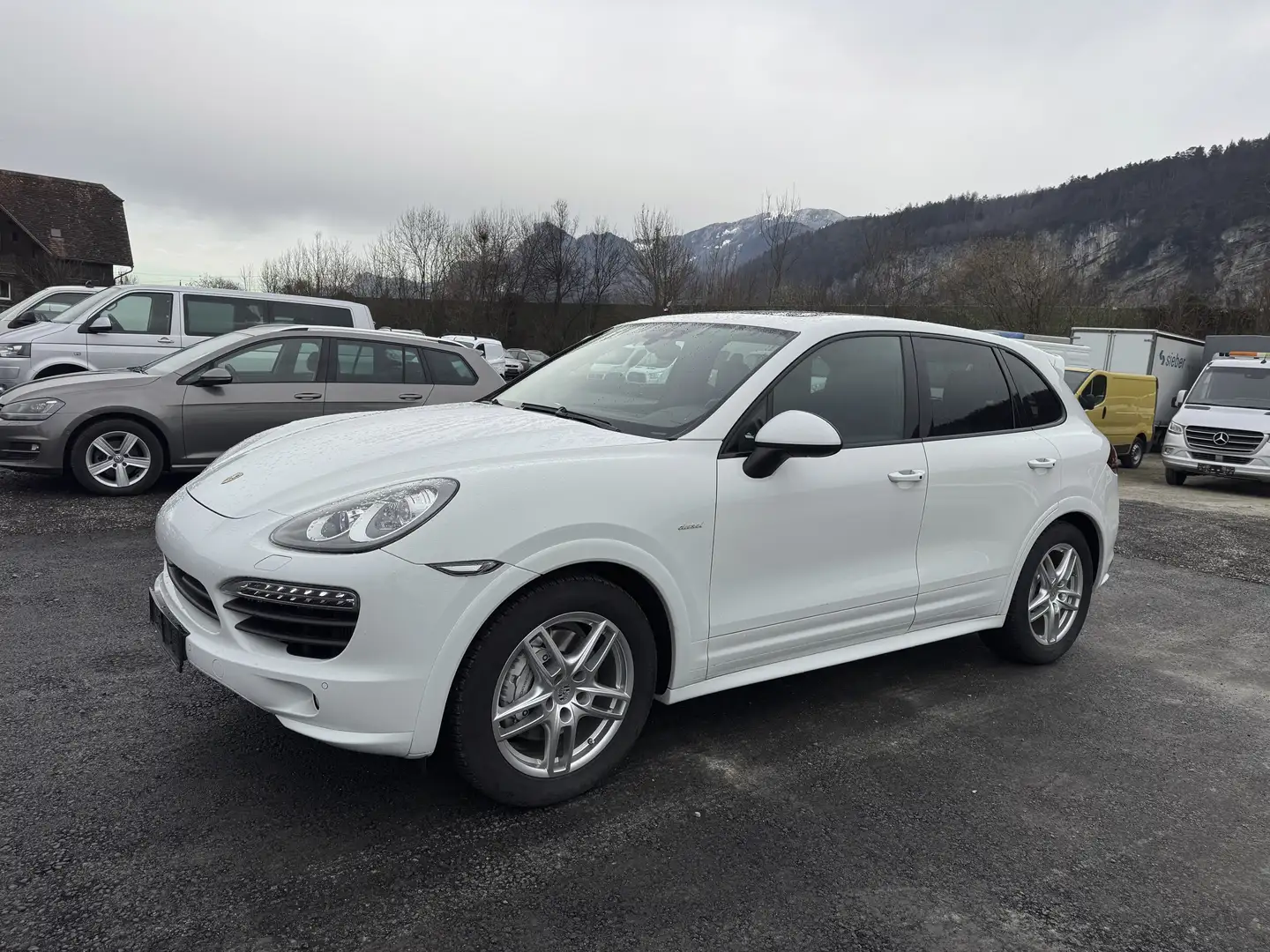 Porsche Cayenne S Diesel Weiß - 1