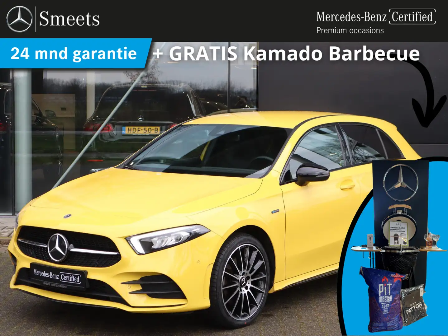 Mercedes-Benz A 250 e AMG Line | Trekhaak | LED | Camera | Navigatie | Geel - 1