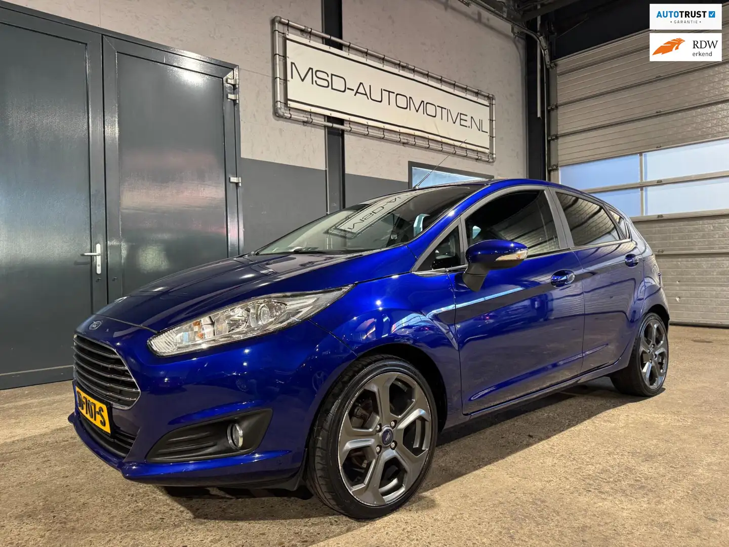 Ford Fiesta 1.0 EcoBoost Titanium X 125pk Stoelverwarming Blauw - 1
