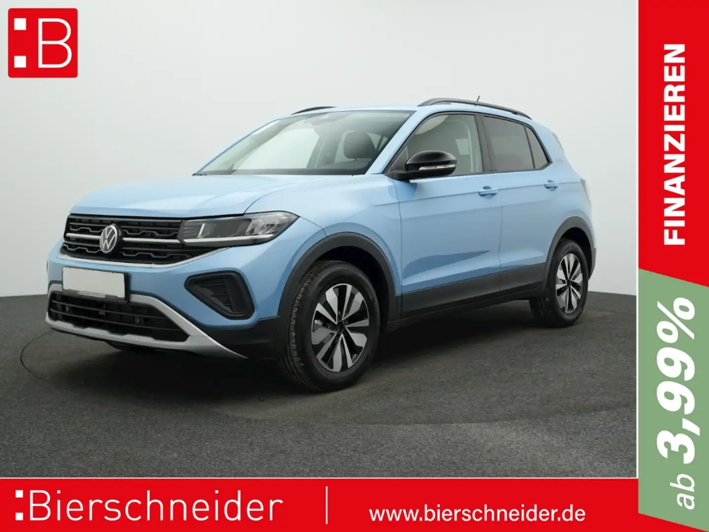 Volkswagen T-Cross 1.0 TSI Goal AHK LED NAVI ACC ALU16 Blau - 1