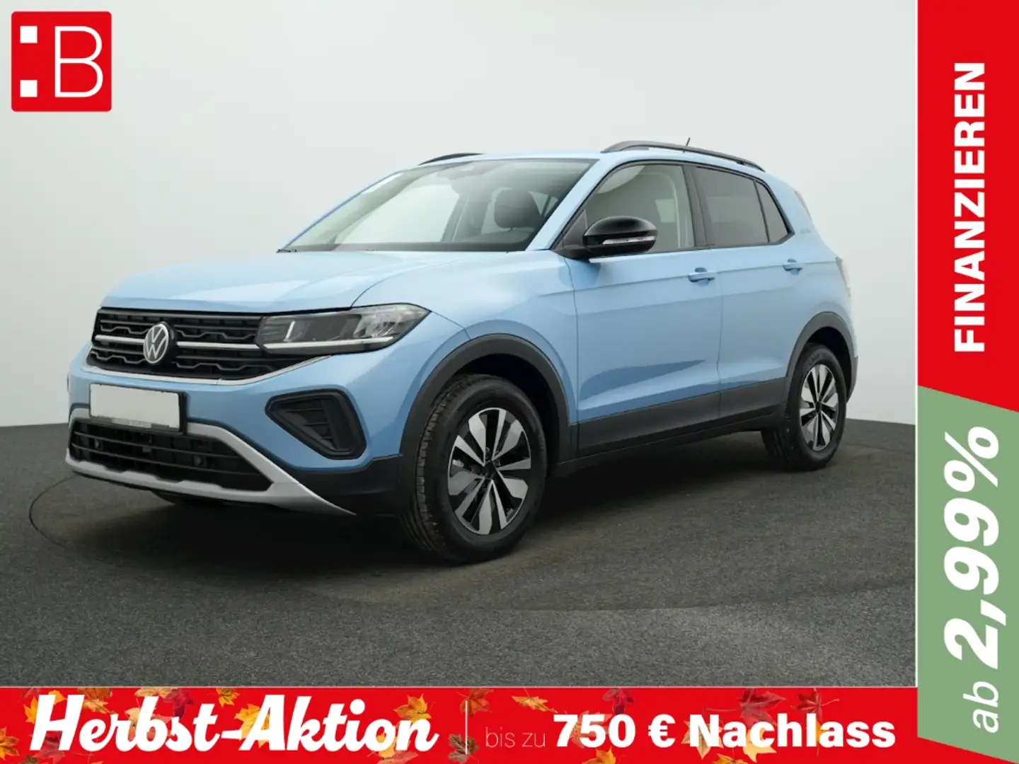 Volkswagen T-Cross 1.0 TSI Goal AHK LED NAVI ACC KLIMA ALU16 Azul - 1