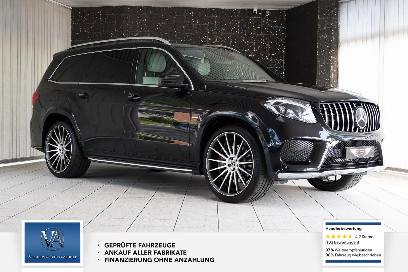 Mercedes-Benz GLS 500 GLS 550 4Matic *AMG* Designo* Mega Ausstattung* 7 Schwarz - 2