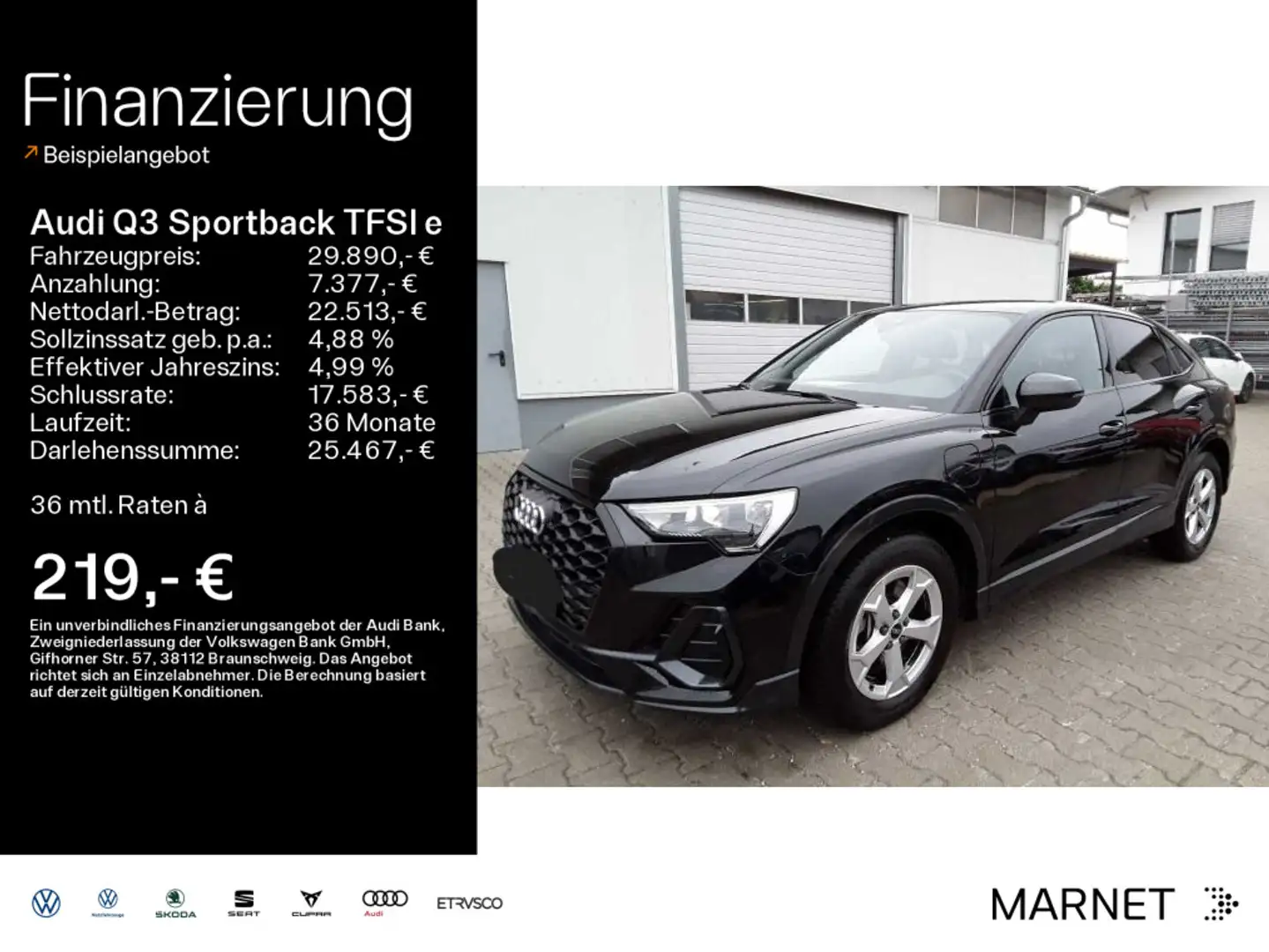 Audi Q3 45*Navi*Alu*PDC*Virtual Cock Zwart - 1