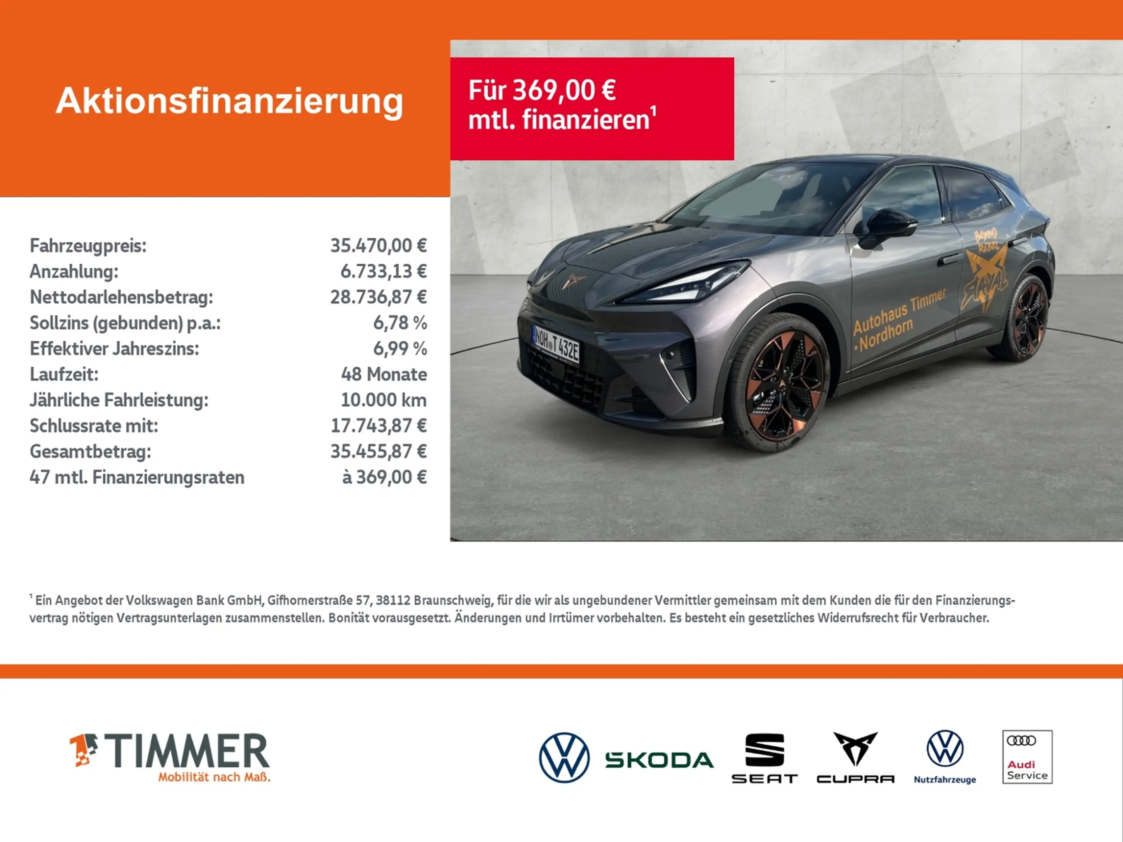 CUPRA Raval Endurance 52kwh 155kW (211PS)*SHZ*360°*Travel-Ass — photo 2