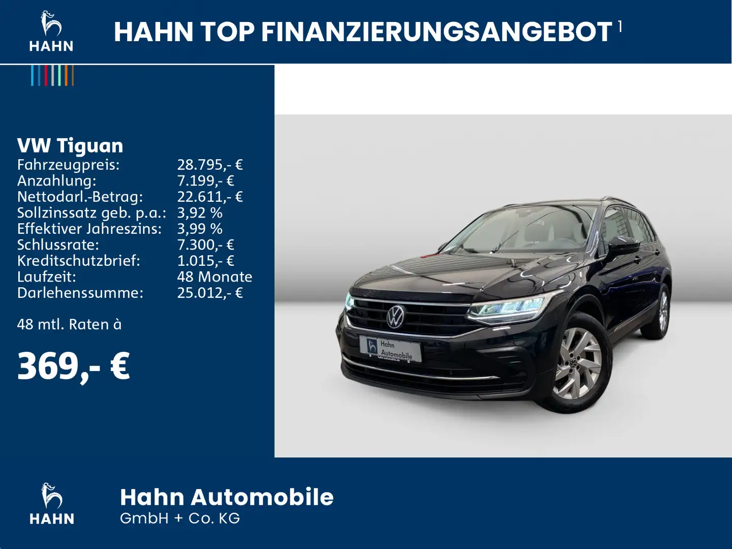 Volkswagen Tiguan 2.0 TDI 4Motion DSG Life Navi LED ACC Noir - 2