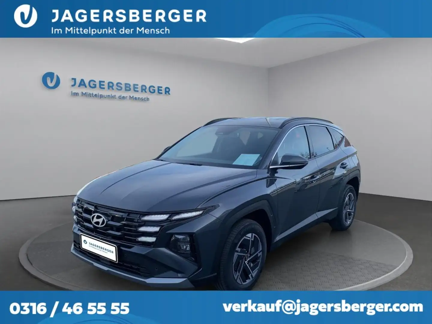 Hyundai TUCSON 1,6 T-GDI HEV 4WD Jubilé Aut. Grau - 1