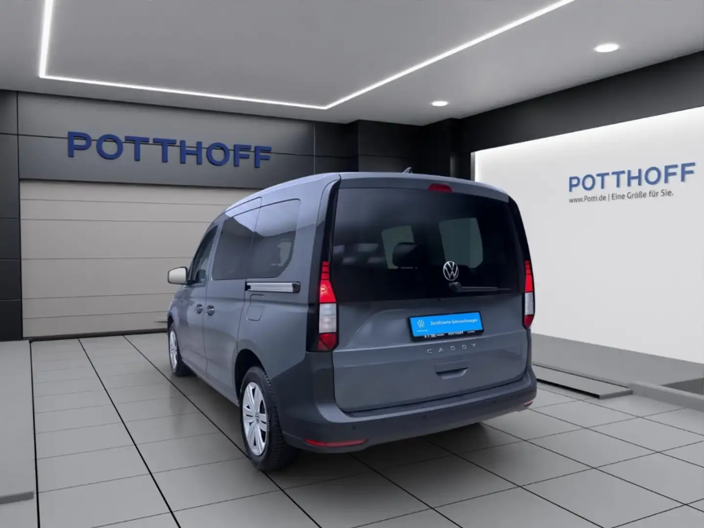 Volkswagen Caddy 2.0 TSI KOMBI KR PDC KLIMA NAVI KAMERA SHZG Grijs - 2