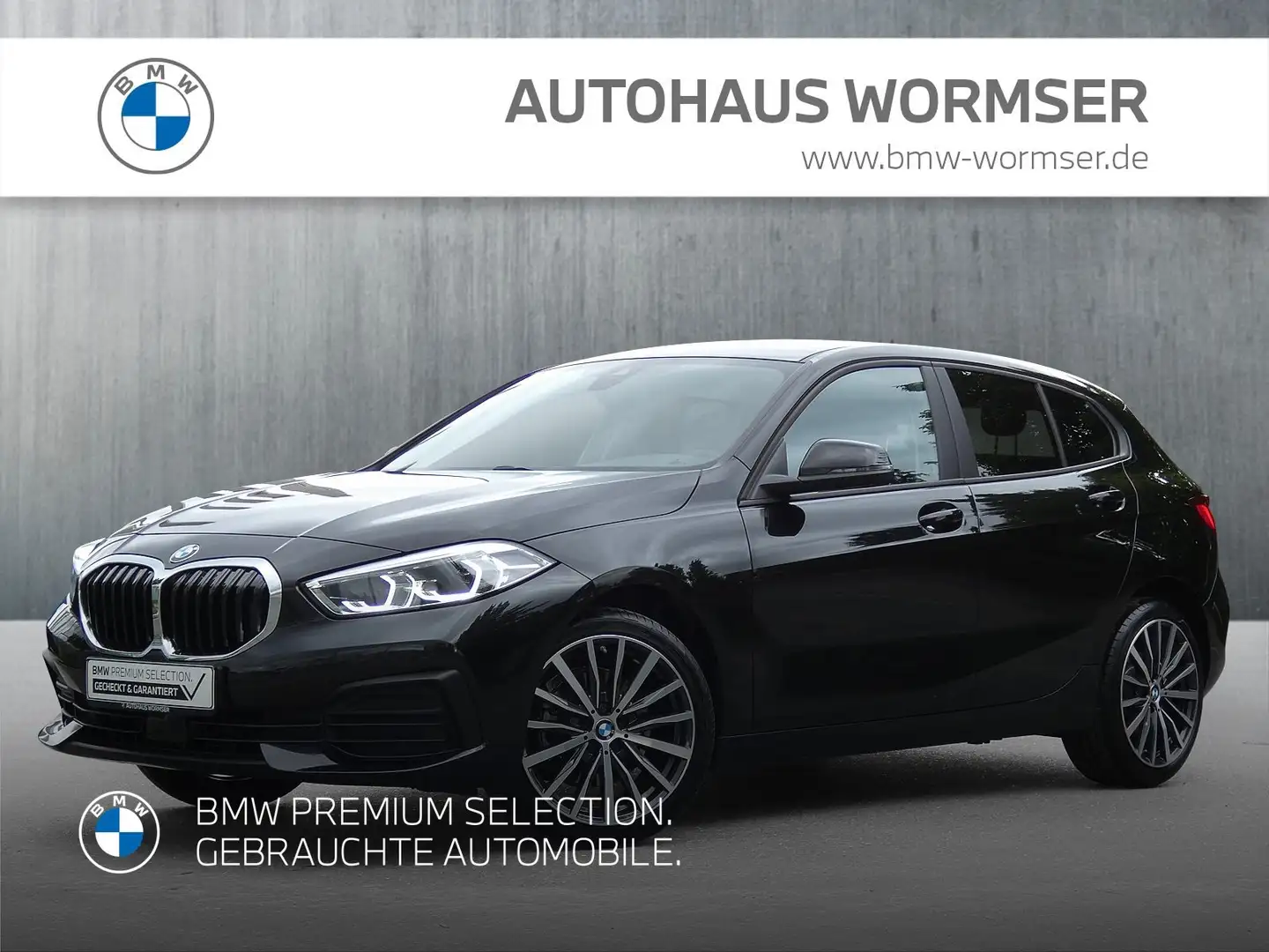 BMW 118 i Hatch Advantage DAB LED WLAN Tempomat AHK Zwart - 1