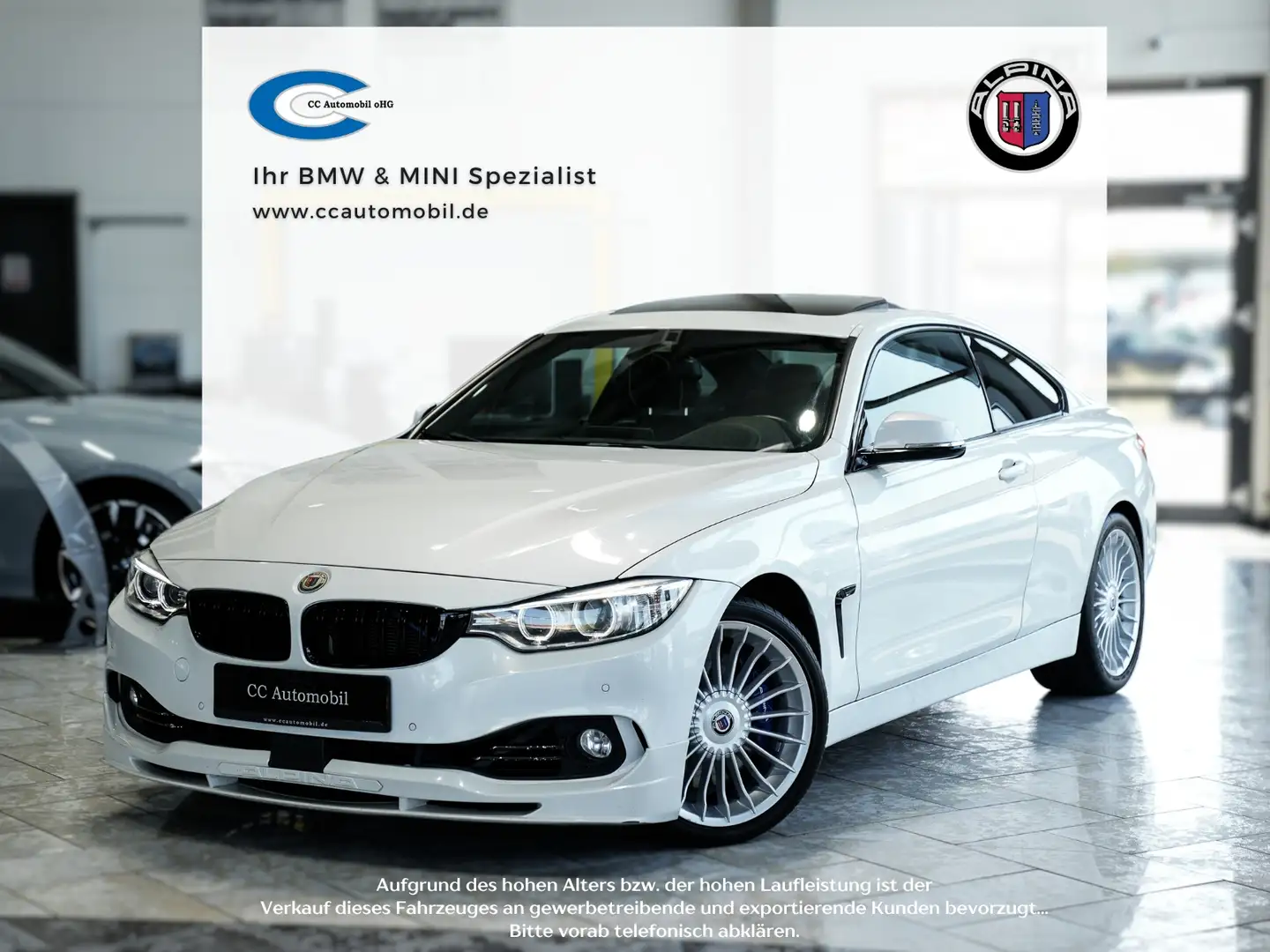 Alpina D4 Biturbo Coupe 20LM Glasdach H/K HUD Білий - 1