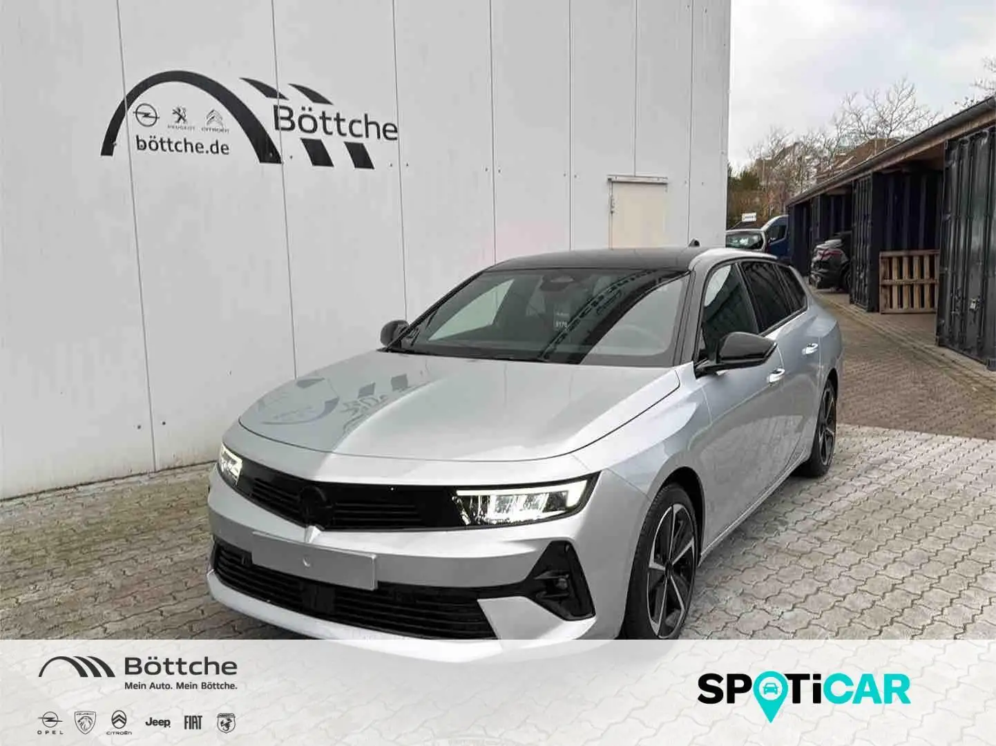 Opel Astra ST 1.2 GS Line AT/AHK/LED/Navi/Shz/Kamera/Klimaaut Silber - 1