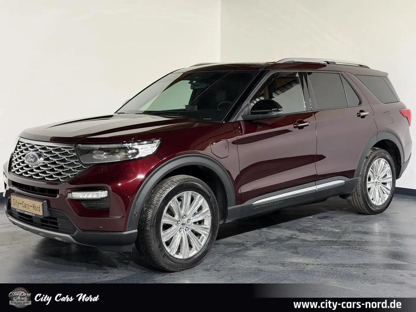 Ford Explorer Platinum Plug-in-Hybrid 4x4 7.SITZ+PANO Rot - 1