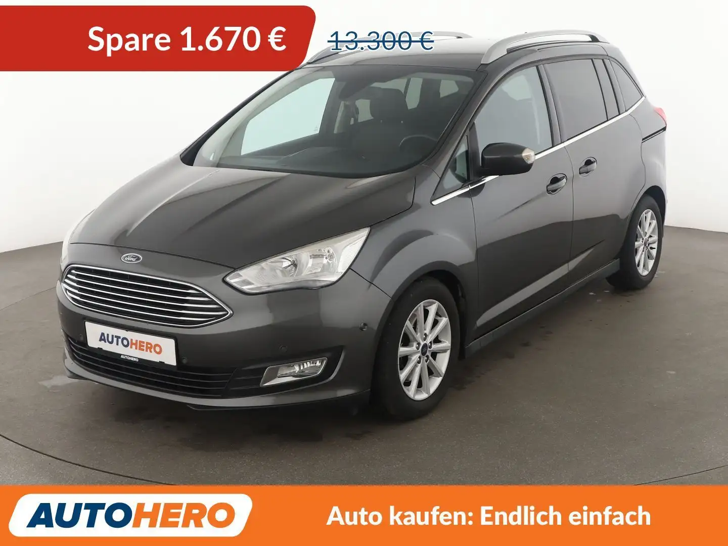 Ford Grand C-Max 1.5 EcoBoost Titanium*NAVI*TEMPO*CAM*PDC*SHZ*KLIMA Grey - 1