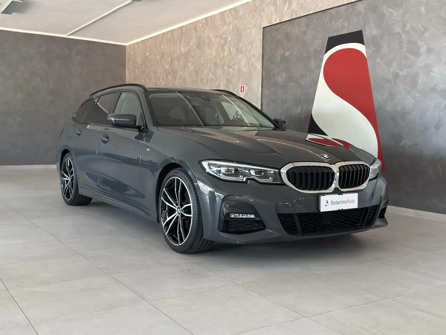 BMW 320 320d Touring mhev 48V Msport auto Gris - 1