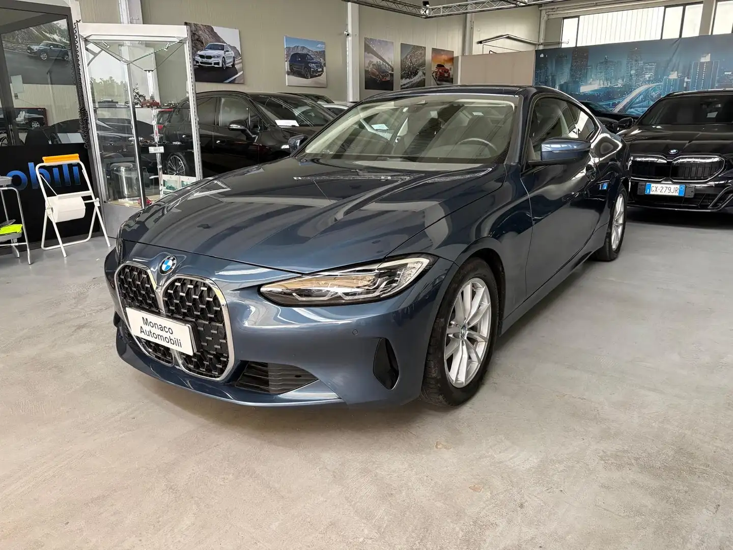 BMW 420 Serie 4 G22 420d Coupè mhev 48V auto Blau - 1