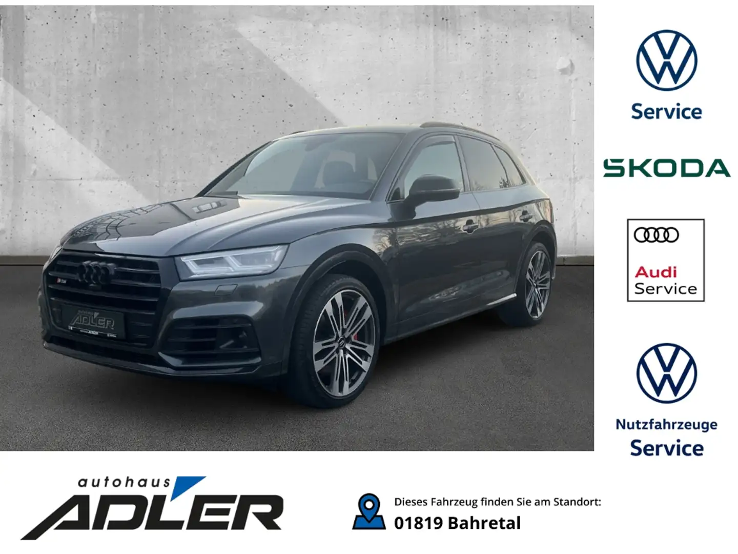 Audi SQ5 3.0 TDI quattro Luftfederung StandHZG AHK-klappbar Grau - 1
