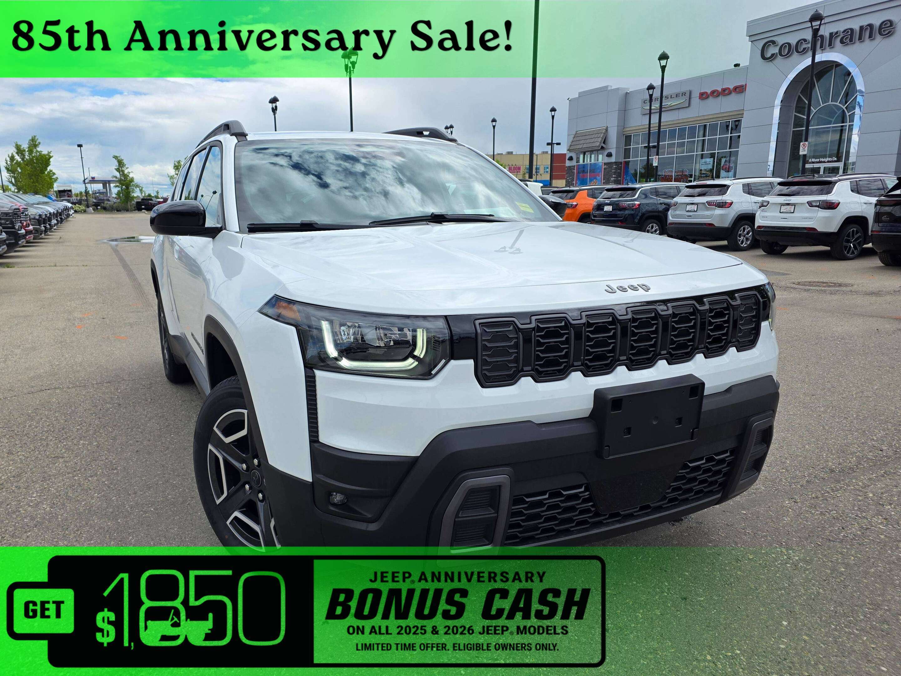 White 2026 Jeep Cherokee SUV / Crossover Four-Wheel Drive Automatic