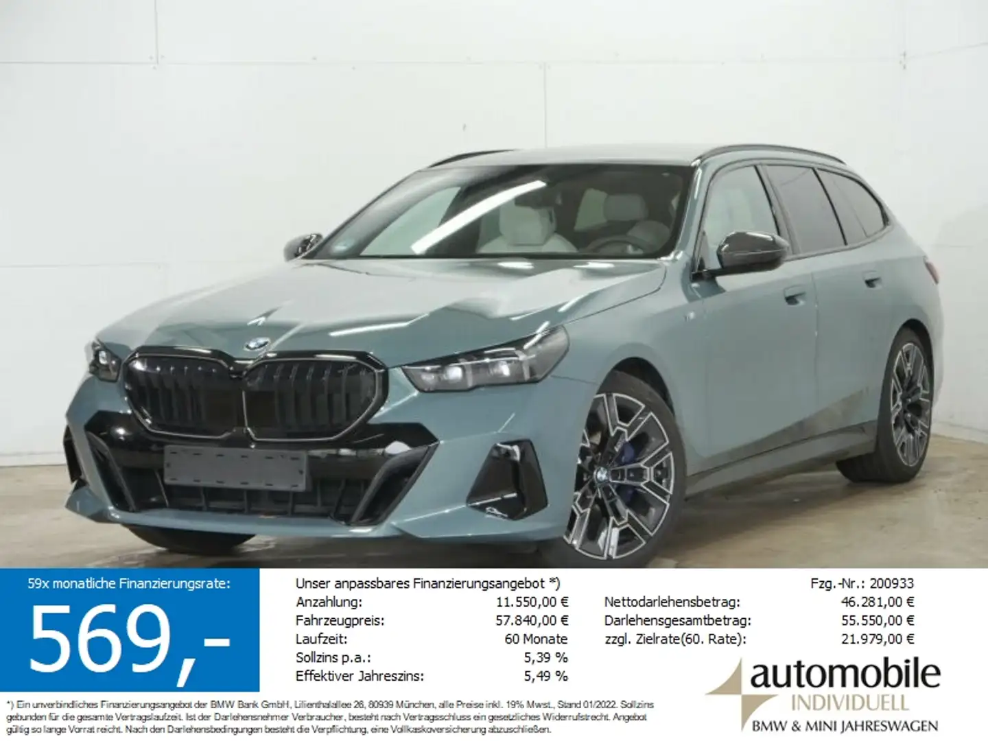 BMW 520 d AT xDrive M Sport Pro ACC Standheiz Ahk Pan Grün - 2